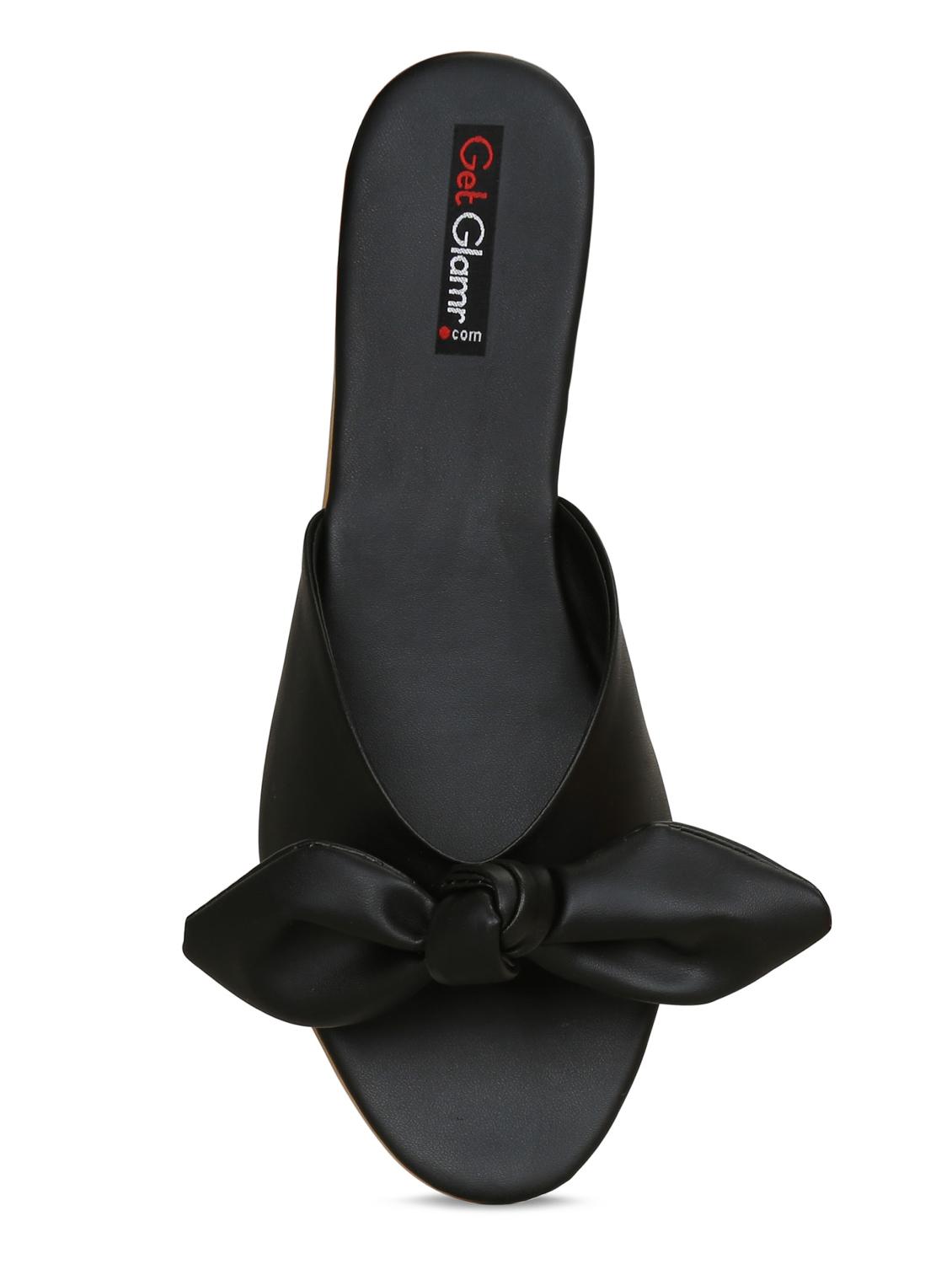black slip on sandals - 16717332 - Zoom Image - 5