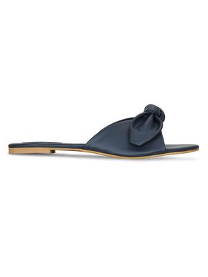 navy slip on sandals - 16717333 - Standard Image - 3
