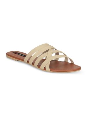 beige slip on sandals - 16717340 - Standard Image - 2
