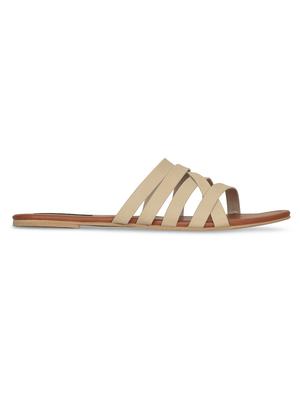 beige slip on sandals - 16717340 - Standard Image - 3