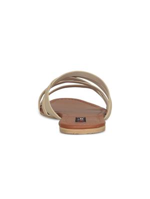 beige slip on sandals - 16717340 - Standard Image - 4