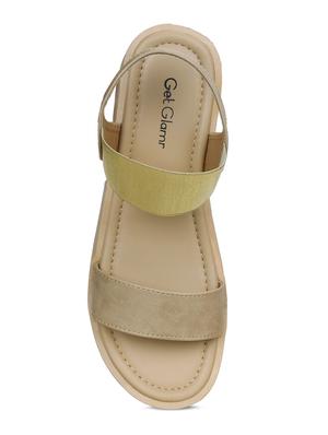 beige back strap sandals - 16717344 - Standard Image - 5