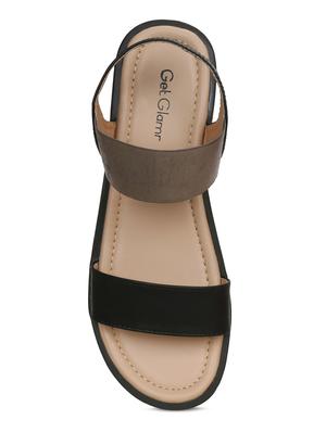 black back strap sandals - 16717345 - Standard Image - 5