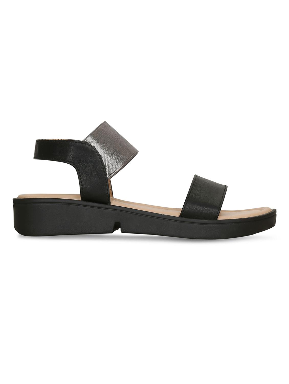 black back strap sandals - 16717345 - Zoom Image - 3