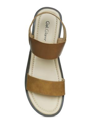 tan back strap sandals - 16717347 - Standard Image - 5