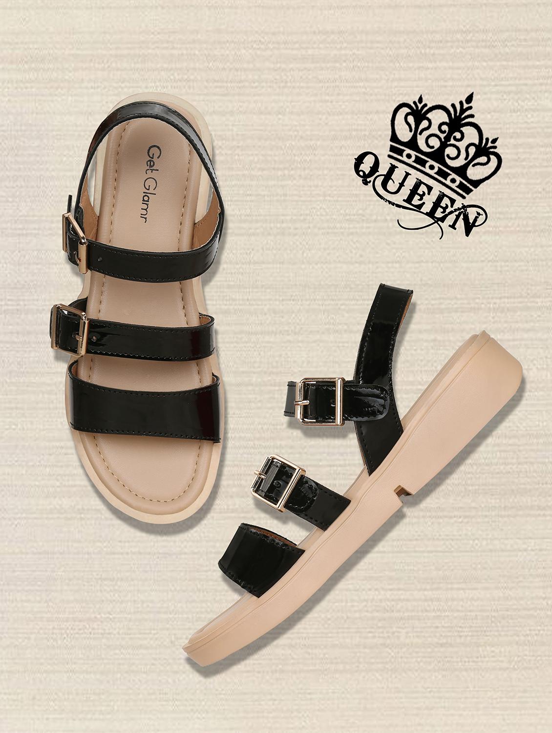 black back strap sandals - 16717349 - Zoom Image - 1