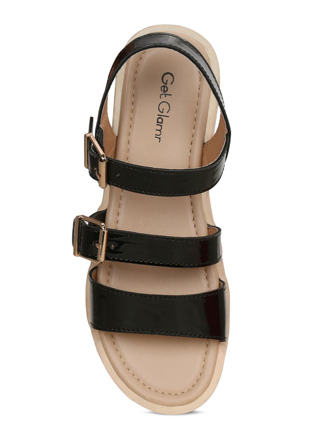black back strap sandals - 16717349 - Zoom Image - 5
