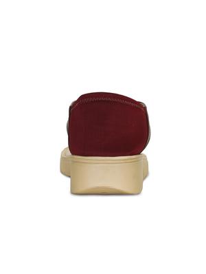 maroon closed back sandals - 16717355 - Standard Image - 4