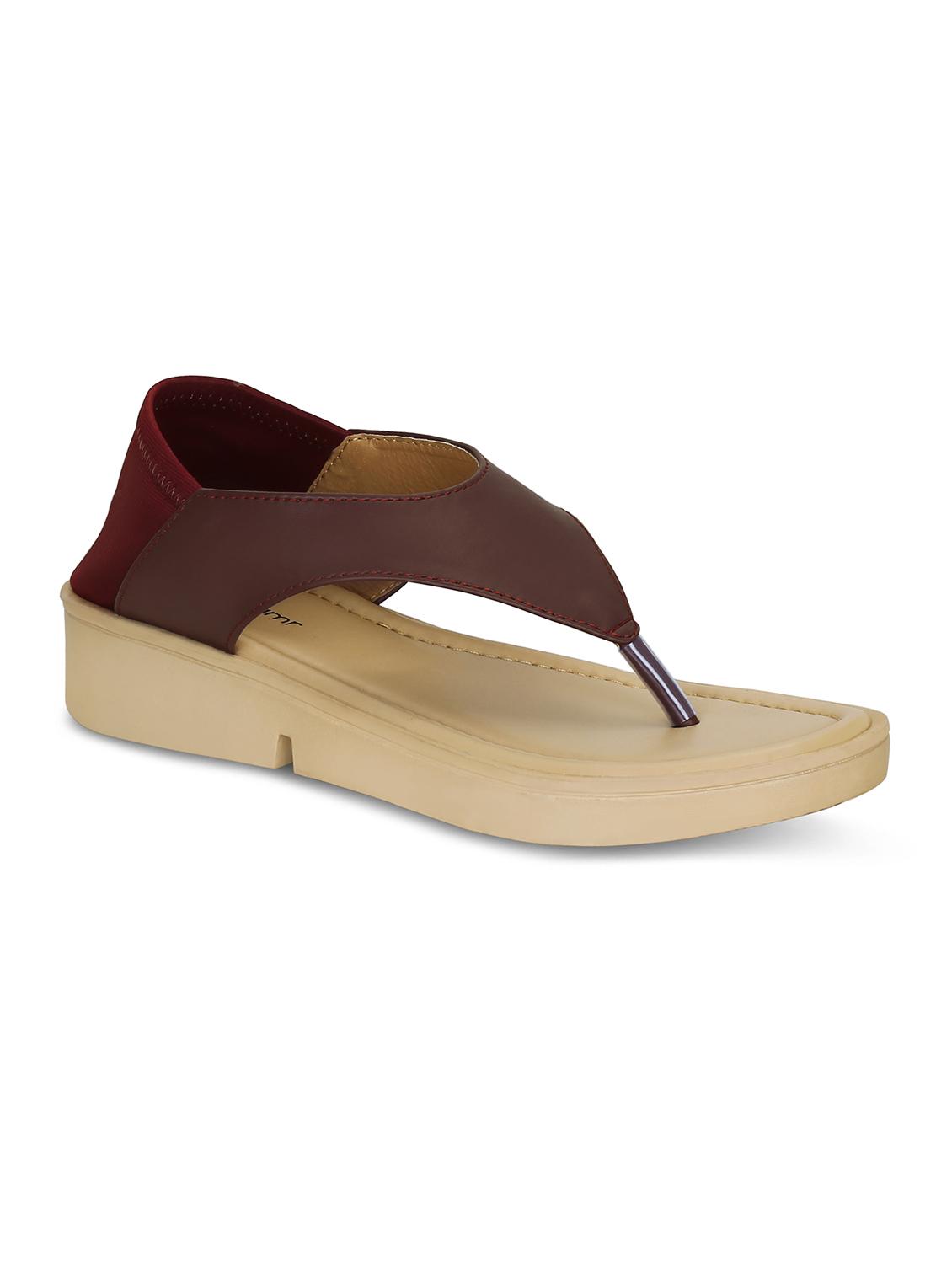 maroon closed back sandals - 16717355 - Zoom Image - 2