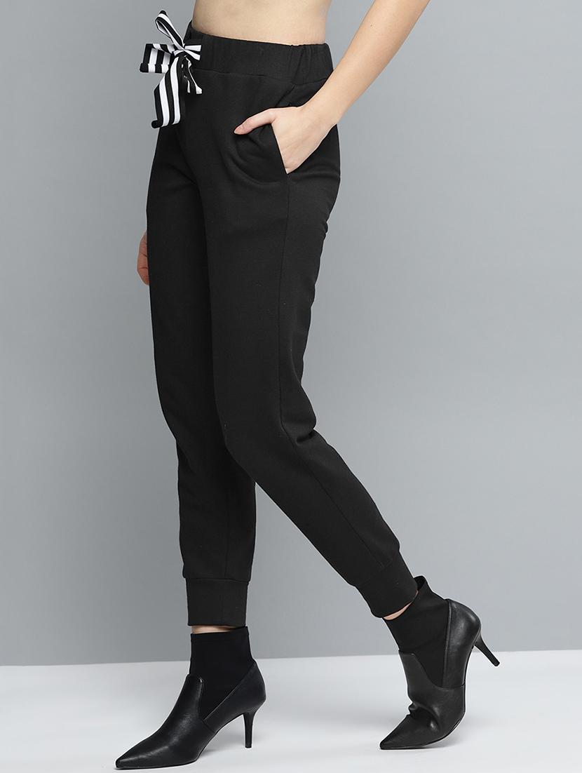 drawstring waist solid joggers - 16717589 - Zoom Image - 2