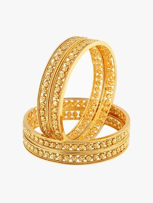 gold plated bangle - 16717595 - Standard Image - 2