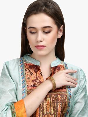 gold plated bangle - 16717595 - Standard Image - 4