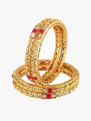 gold plated bangle - 16717596 - Standard Image - 2