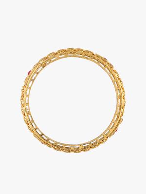 gold plated bangle - 16717596 - Standard Image - 3