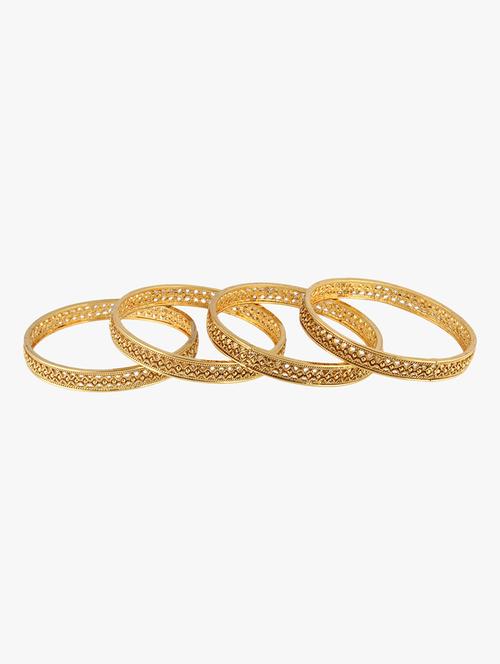 gold tone plated bangle - 16717599 - Standard Image - 1
