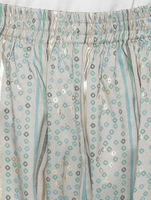 gold print kurta palazzo set - 16717605 - Standard Image - 4