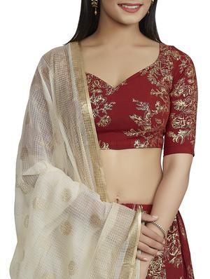 foil printed flared lehenga - 16717630 - Standard Image - 4