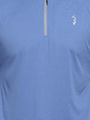 blue striped thumb hole t-shirt - 16717638 - Standard Image - 5
