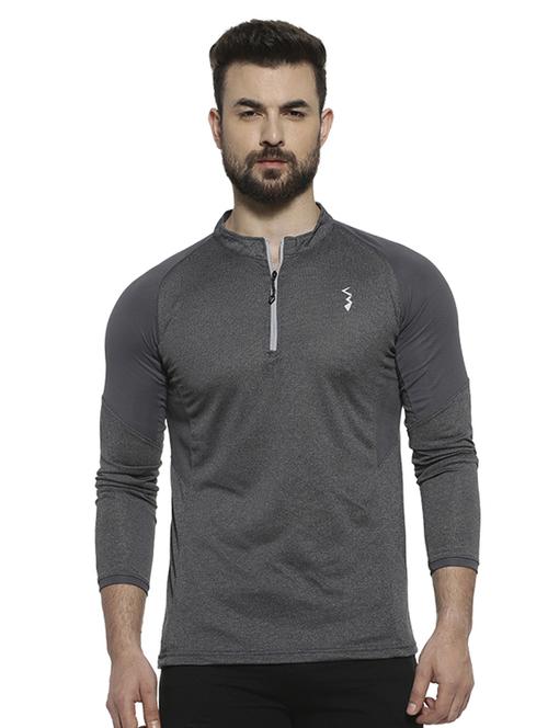grey solid t-shirt - 16717640 - Standard Image - 1