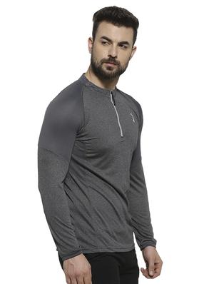 grey solid t-shirt - 16717640 - Standard Image - 2