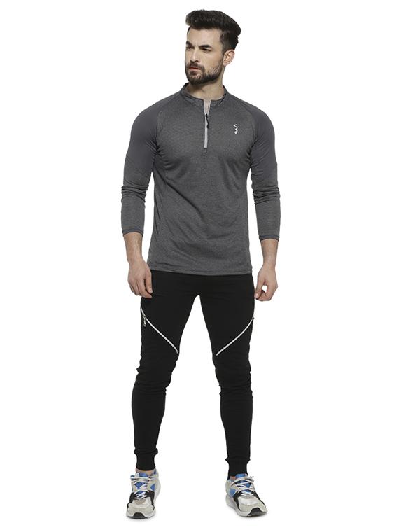 grey solid t-shirt - 16717640 - Zoom Image - 4
