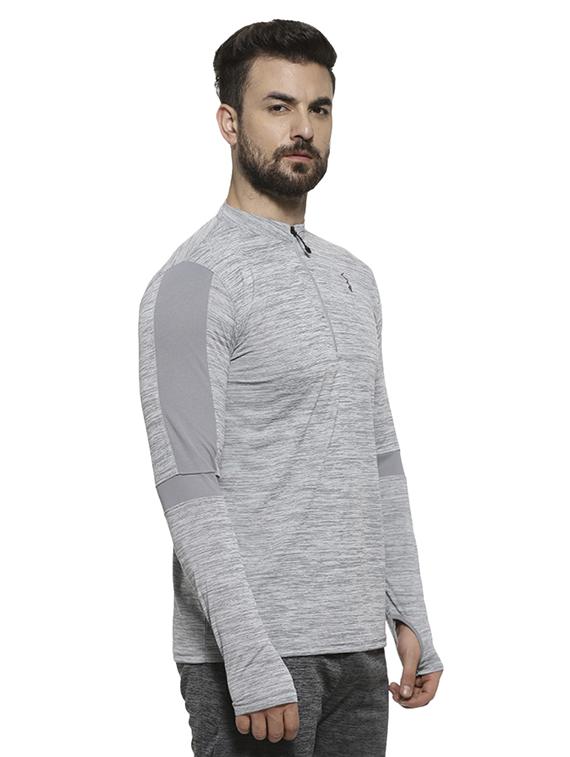 grey solid t-shirt - 16717641 - Zoom Image - 2