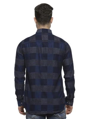 blue checkered casual shirt - 16717652 - Standard Image - 3