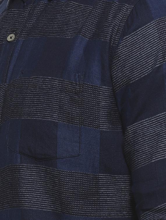 blue checkered casual shirt - 16717652 - Zoom Image - 5