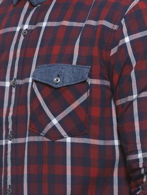 red checkered casual shirt - 16717653 - Standard Image - 5