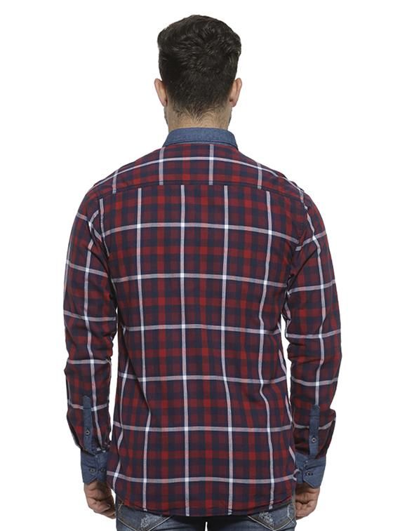 red checkered casual shirt - 16717653 - Zoom Image - 3