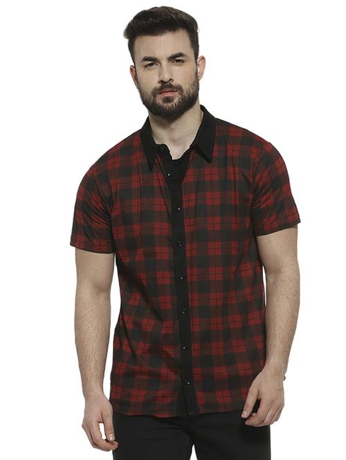 red checkered casual shirt - 16717656 - Standard Image - 1