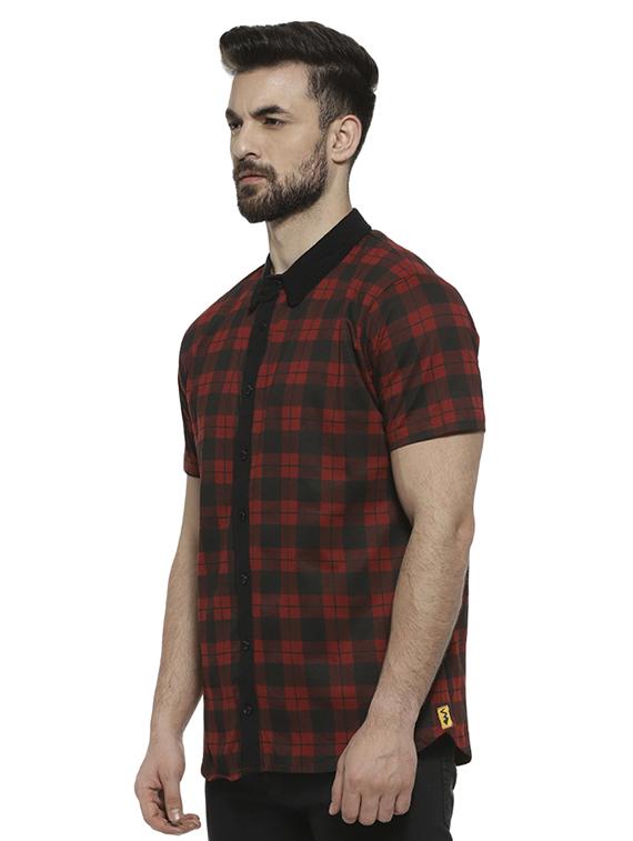 red checkered casual shirt - 16717656 - Zoom Image - 2