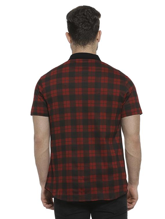 red checkered casual shirt - 16717656 - Zoom Image - 3