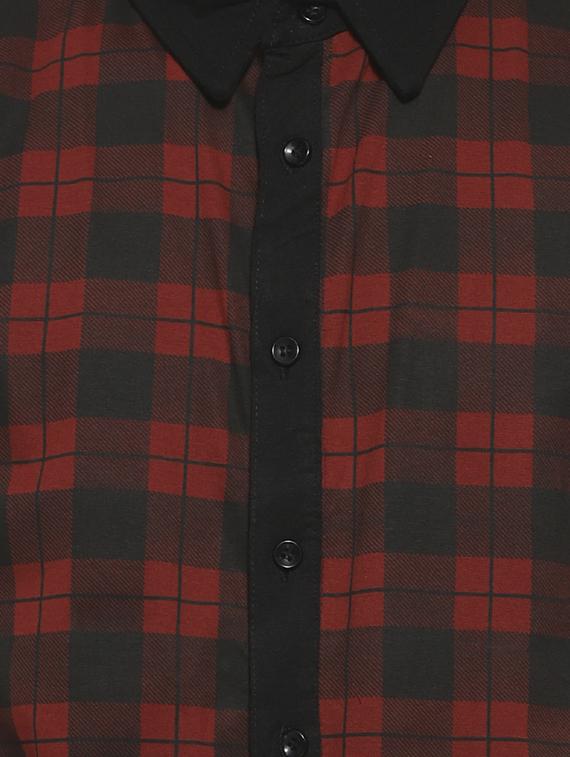 red checkered casual shirt - 16717656 - Zoom Image - 5