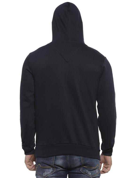 navy blue chest printed sweatshirt - 16717669 - Zoom Image - 3