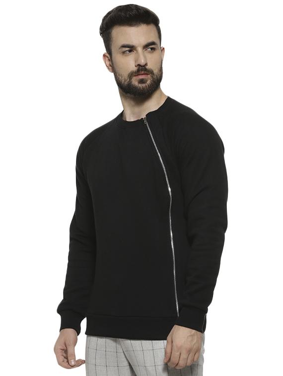 black solid sweatshirt - 16717675 - Zoom Image - 2