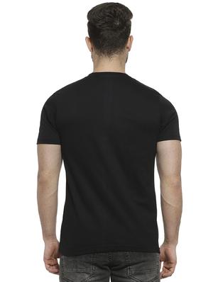 black solid asymmetric t-shirt - 16717726 - Standard Image - 3