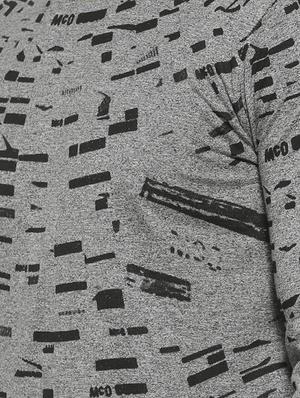 grey front printed t-shirt - 16717728 - Standard Image - 5