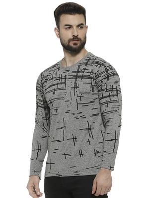 grey front printed t-shirt - 16717729 - Standard Image - 2