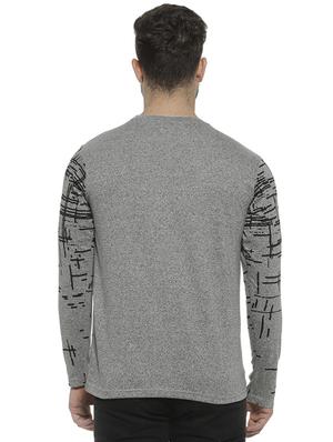 grey front printed t-shirt - 16717729 - Standard Image - 3