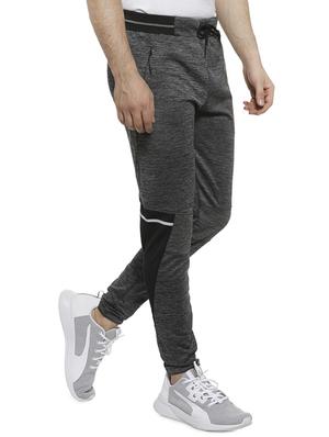 grey color block full length track pant - 16717730 - Standard Image - 2