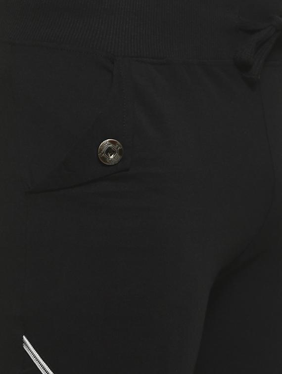 black solid joggers - 16717731 - Zoom Image - 5