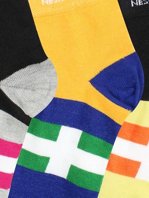 multi colored cotton socks - 16717775 - Standard Image - 3