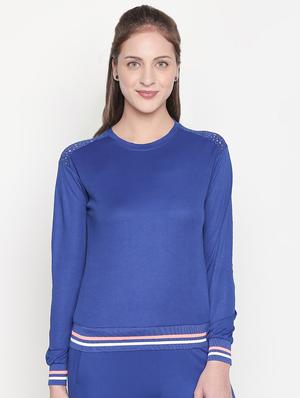 contrast bind round neck top and trouser set - 16717924 - Standard Image - 4