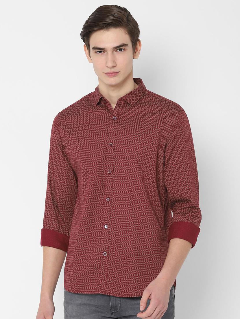 red printed casual shirt - 16717988 - Zoom Image - 1