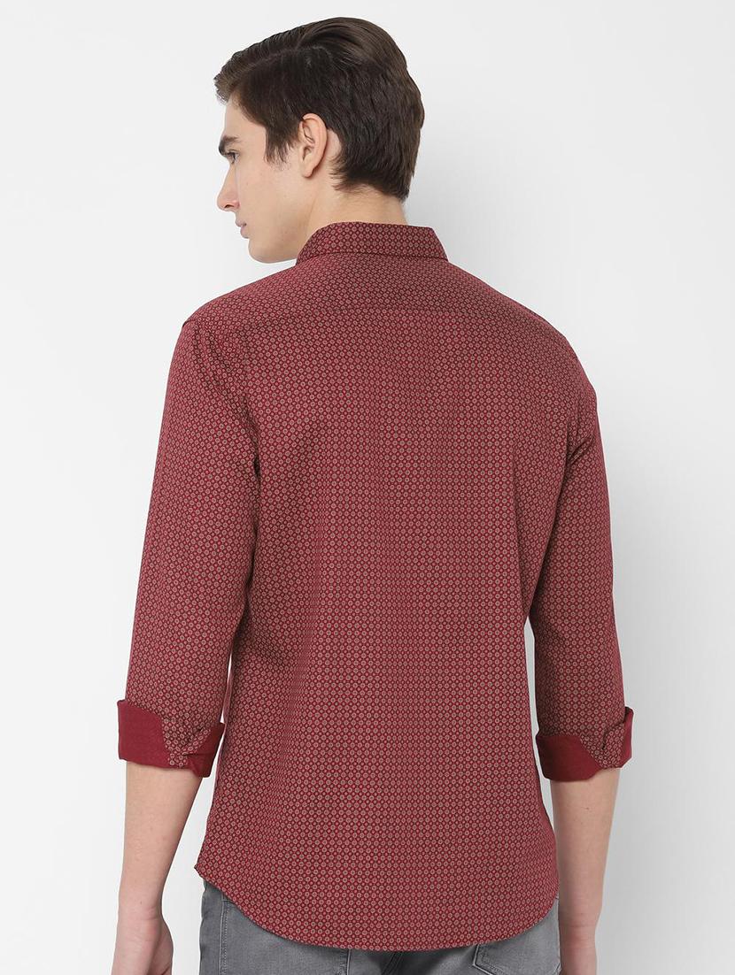 red printed casual shirt - 16717988 - Zoom Image - 2