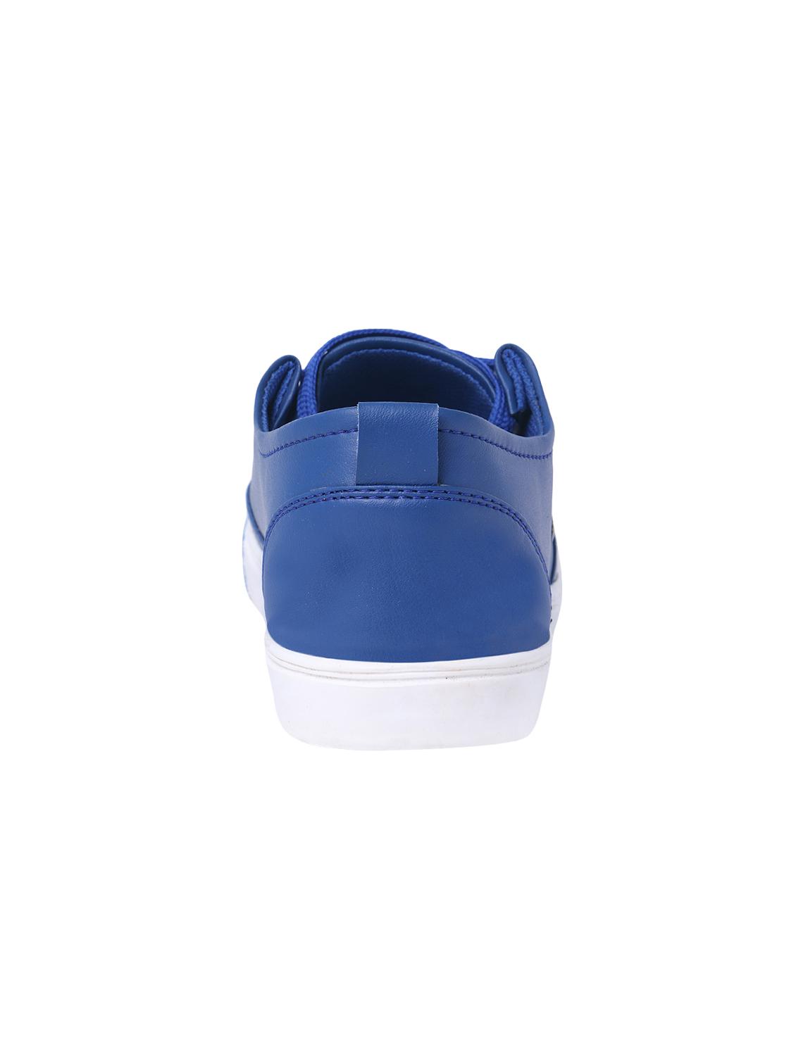 blue leatherette lace up sneakers - 16718013 - Zoom Image - 3