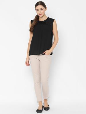 sequin embellished round neck top - 16718031 - Standard Image - 4