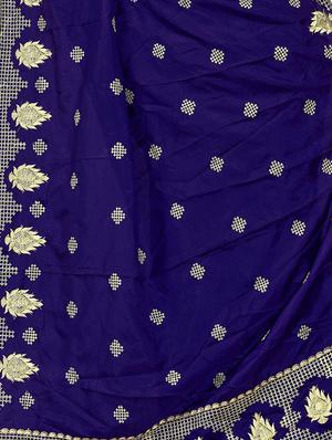 self design embroidered saree with blouse - 16718101 - Standard Image - 3
