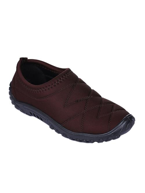 brown fabric slipons - 16718163 - Standard Image - 1
